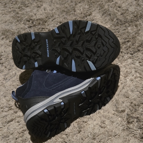 Skechers Trego Alpine Hiking Walking Boots Navy - Picture 9 of 11